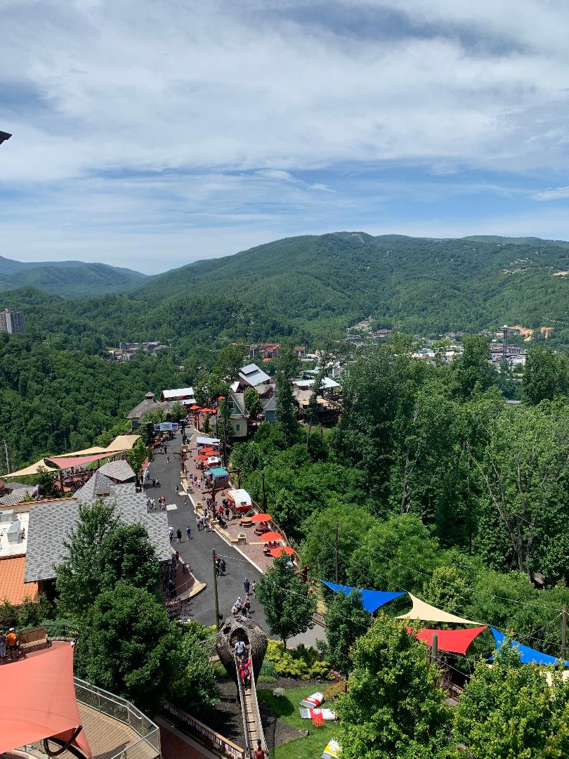 View from the Anakeesta Vista Tower in Gatlinburg