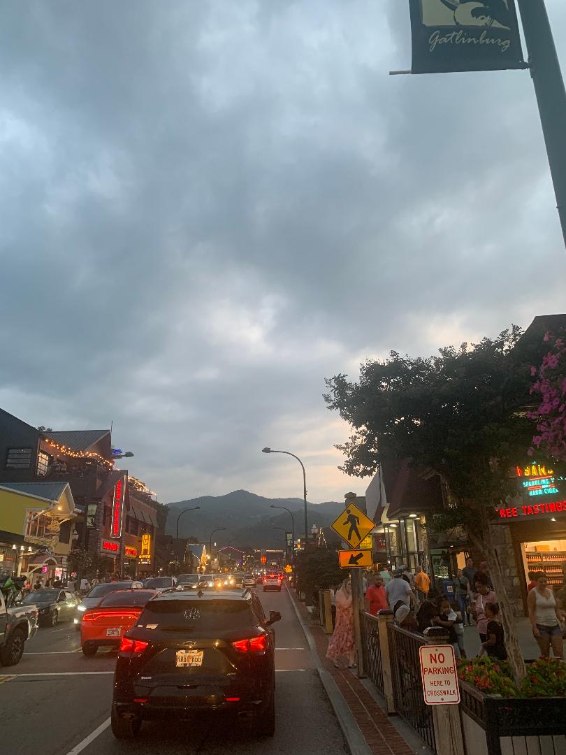 Traffic on the Gatlinburg strip